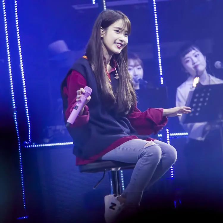 Kpop IU Lee Ji Eun одинаковые уличные цвета, соответствующие вязанию, теплые толстовки для женщин, винно-красный вельвет свитшоты с лацканами, женская одежда