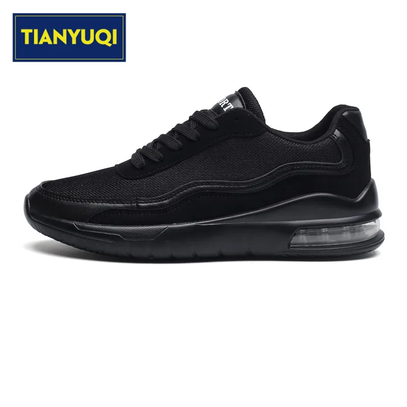 TIANYUQI Cushion Running Shoes For Men Autumn Breathable Mesh Sports Male Outdoor Trainers Jogging Walking Sneakers | Спорт и