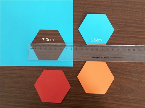 3 дюйма Шестигранная форма EVA foam paper график дырокол для поздравительной открытки ручной работы в виде геометрических фигур Работа вручную пуансон furador блокнот ручной работы