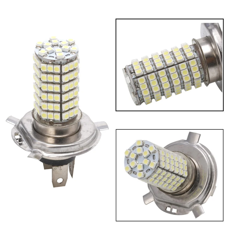 1x12 В H4 3528 120 SMD светодиодные противотуманные фары Лампа дальнего и ближнего