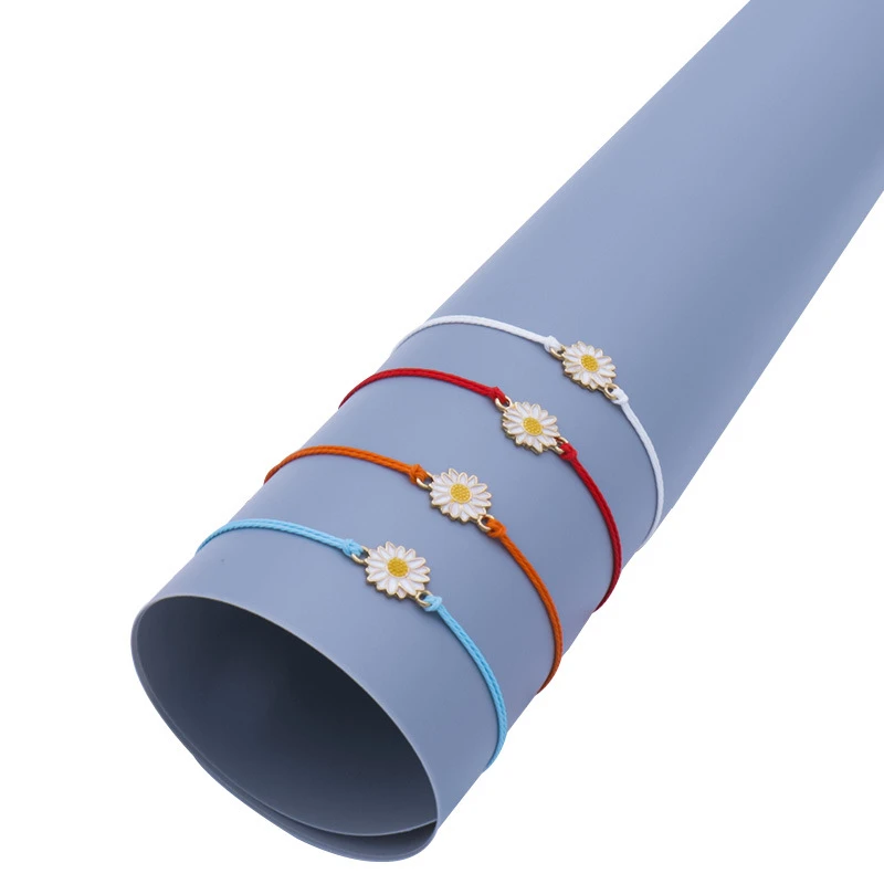 Браслет в виде ромашек водонепроницаемый плетеный браслет ручной работы с