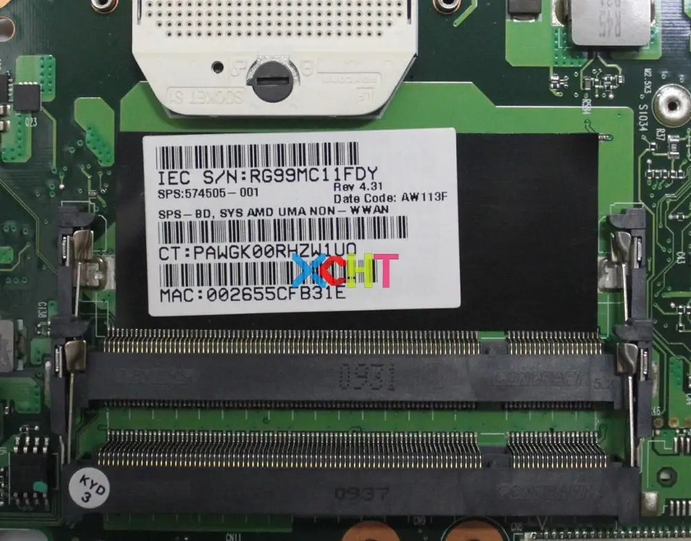 Материнская плата для ноутбука HP 4415s 4515s 574505 001 6050A2252201 MB A03 UMA протестирована и