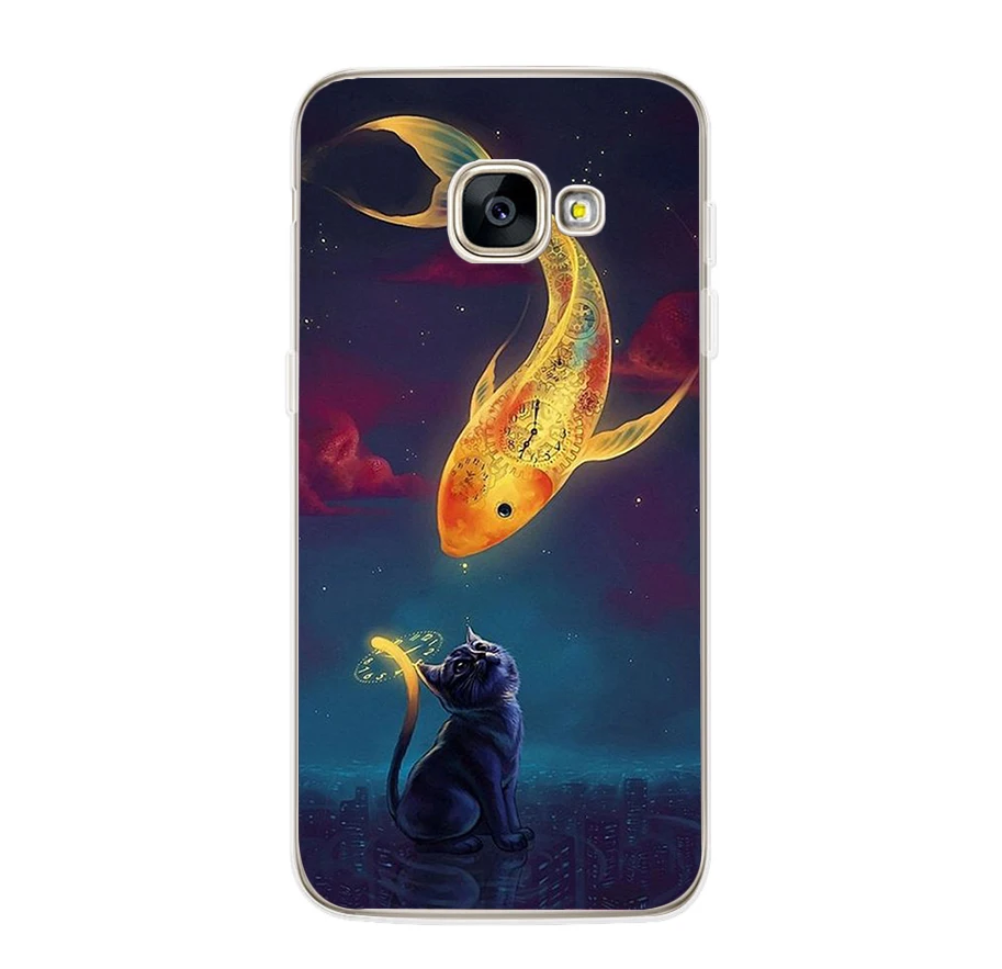 Ciciber для samsung Galaxy A5 A3 A7 A6S A8 плюс A8 A9 PRO Чехол Мягкий ТПУ милые Чехлы для телефона с изображением котенка, одежда Fundas Coque