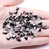nail diamonds stones strass 20pcs hematite glass rhinestones for 3d nails art decorations supplies jewelry