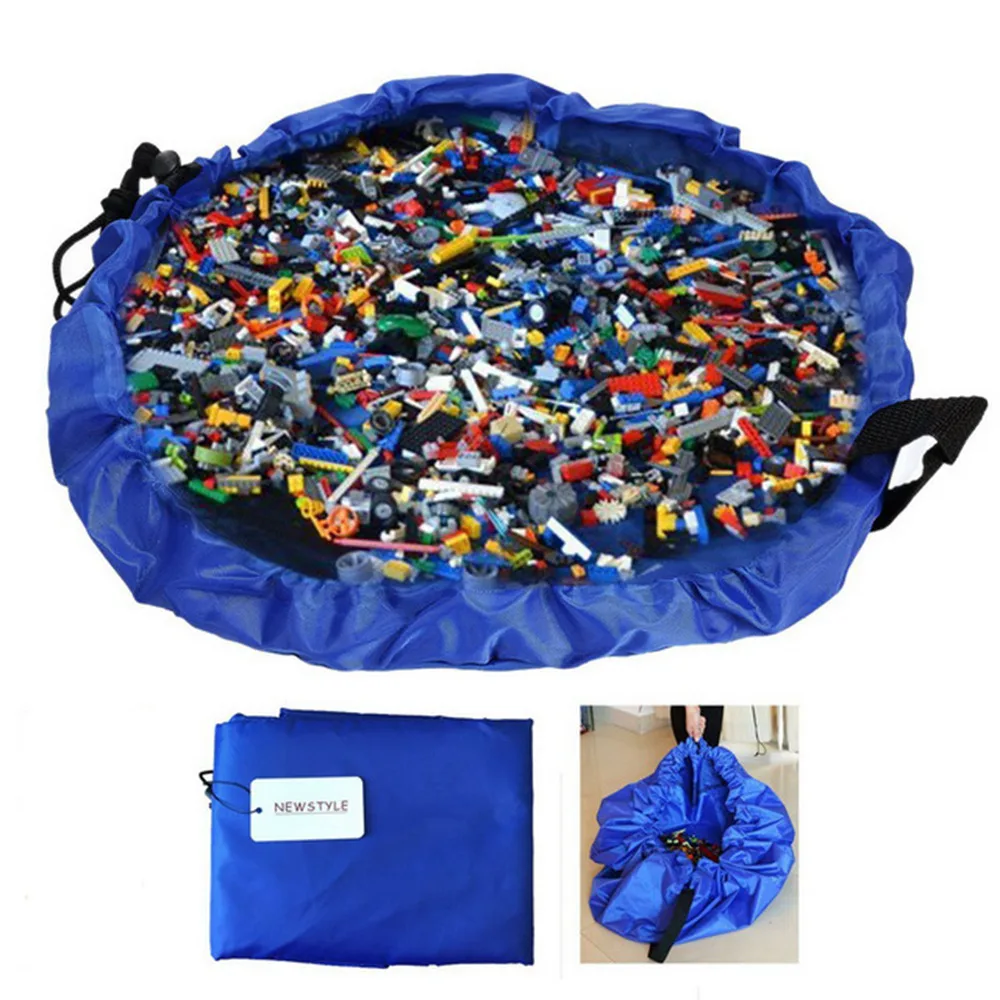 Портативная детская игрушка сумка для хранения игровой коврик Lego игрушки