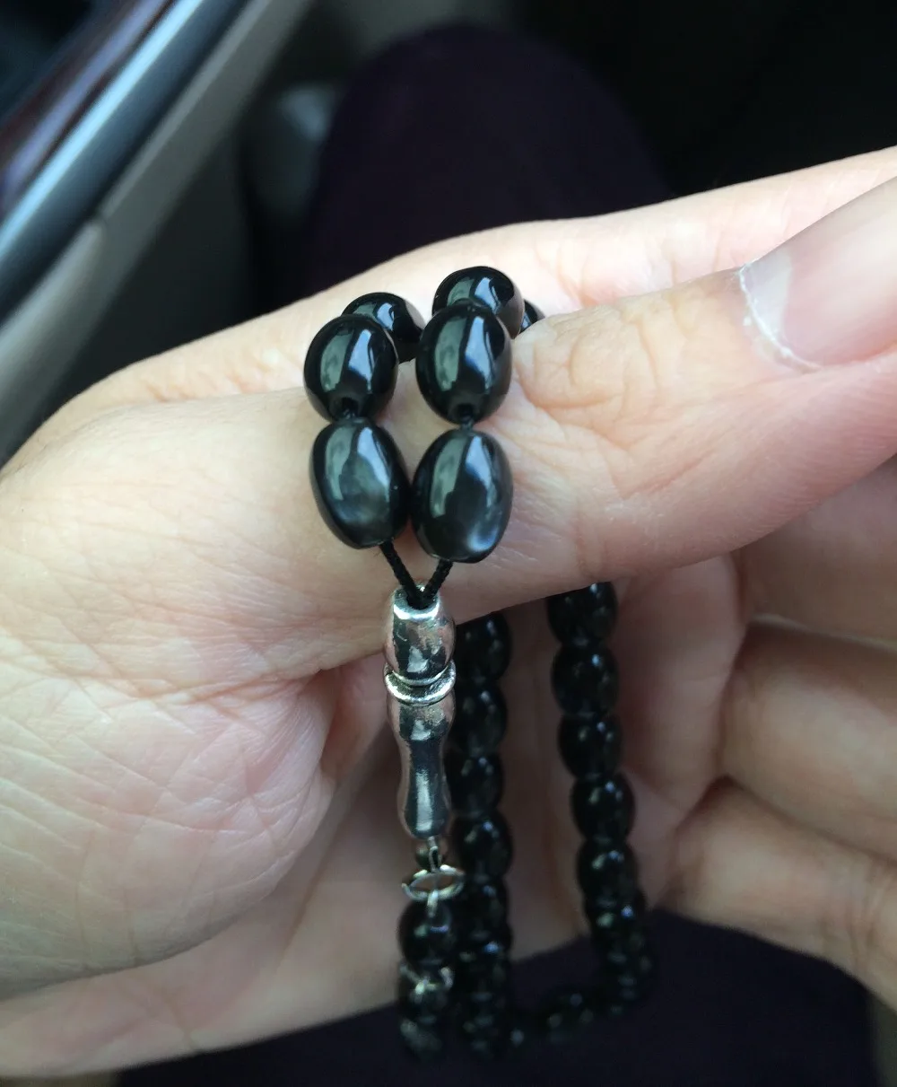 Imitaion янтарный цвет красивый уникальный Исламская 33 четки Tasbih Аллах Молитва Розария tesbih masbaha subha sibha misbaha