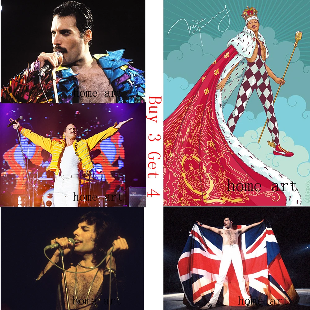 Ретро постер Queen прозрачные наклейки на стену украшение для дома