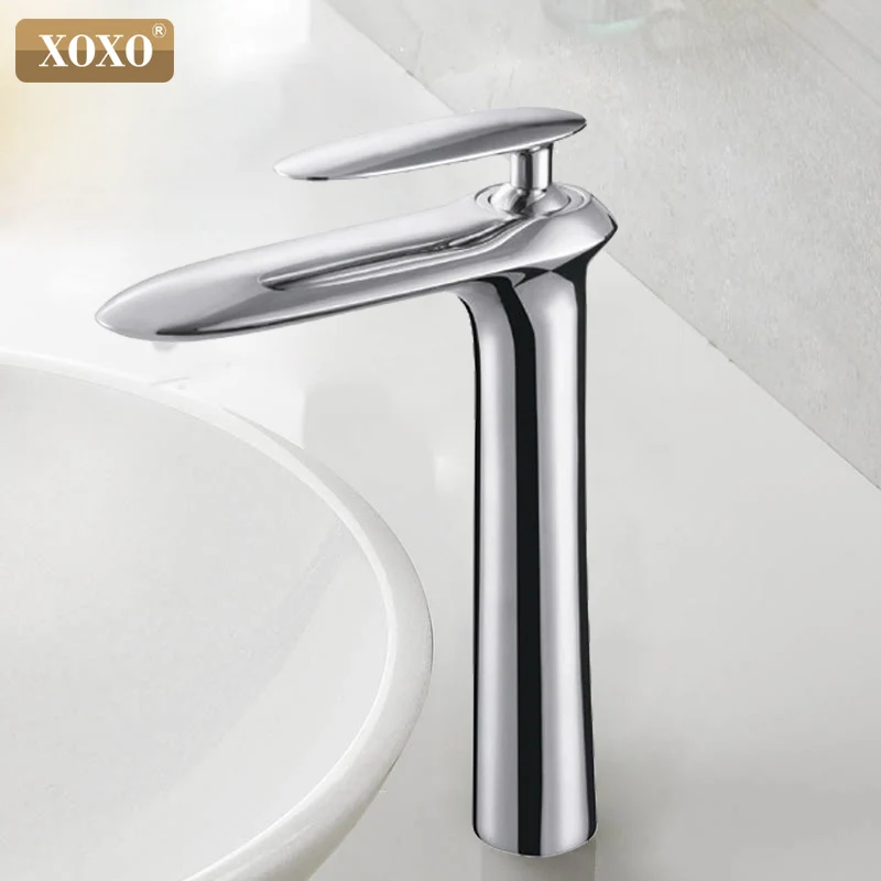 XOXO бассейна кран горячей и холодной воды латунь черный Ванная комната смеситель