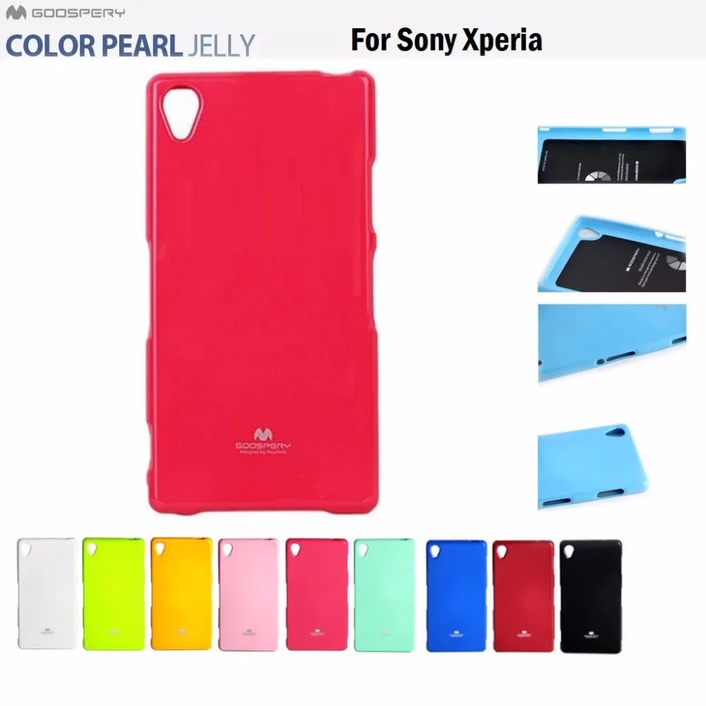 Mercury GOOSPERY жемчужное желе тонкий ТПУ бампер чехол для Sony Xperia X XZ XZ2 PERFORMANCE XA XA1 XA2 XA3