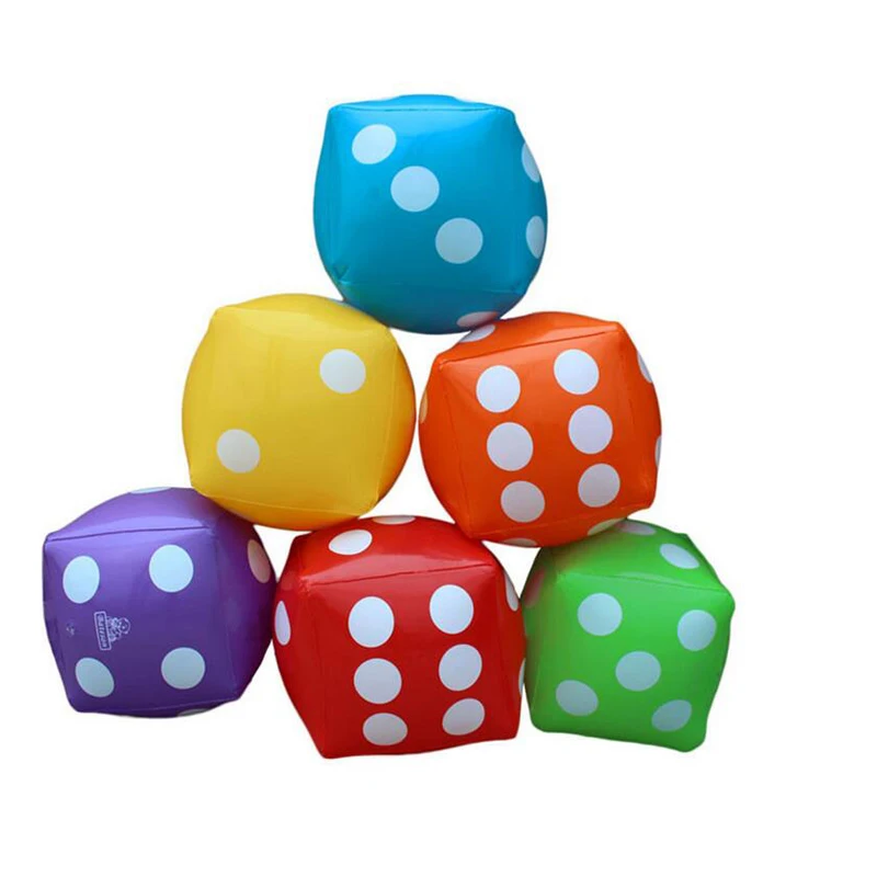 Гигантские надувные игральные кости 60 см водные игрушки товары вечерние для