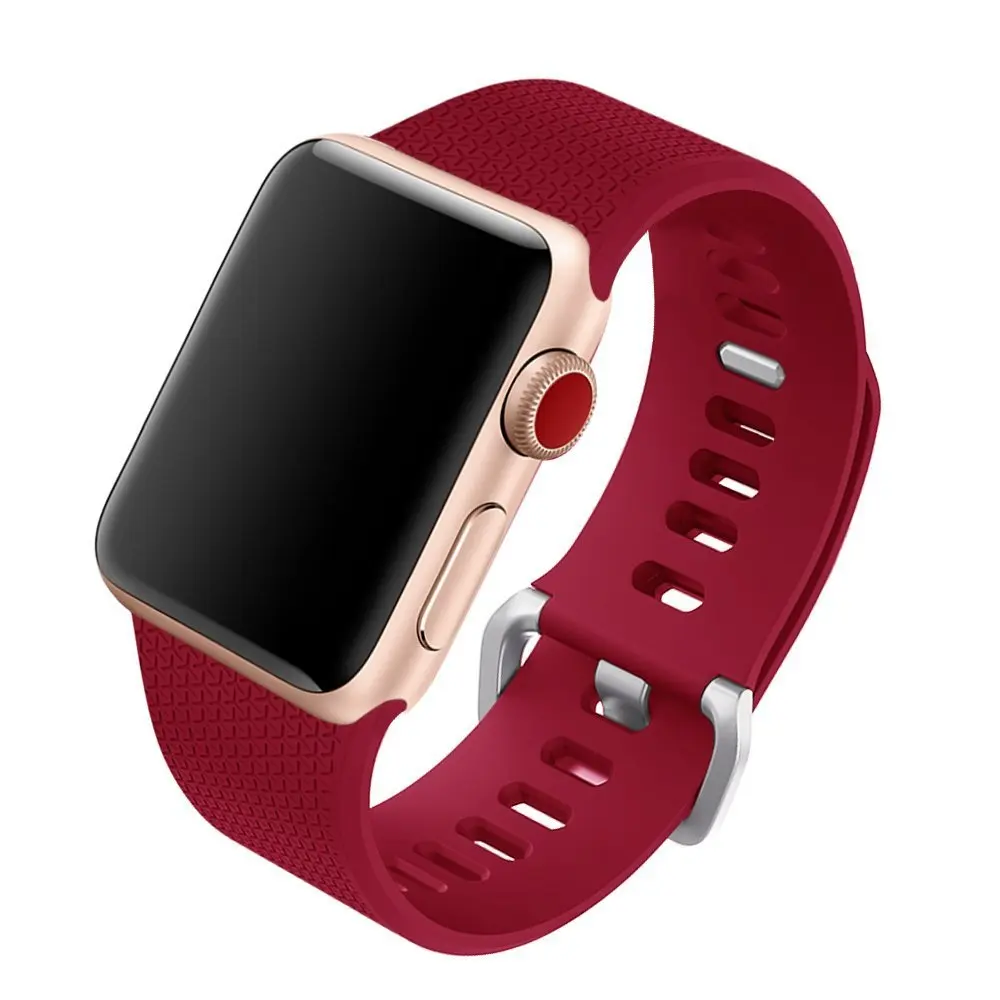 Ремешок силиконовый спортивный для Apple Watch 6 SE 5 4 3 2 1 Band 44 мм 40 браслет iwatch band 38 42