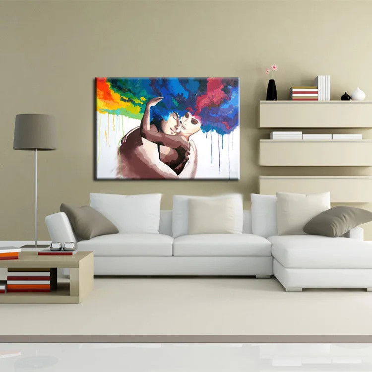 Яркая художественная живопись ручной работы высокое качество современная