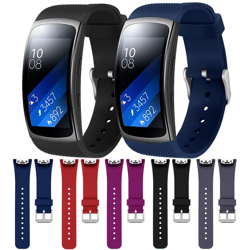 Ремешок спортивный для Samsung Gear Fit2 Pro роскошный силиконовый браслет Fit 2 SM-R360
