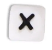 X TYRY.HU, 200 шт, 12 мм, силиконовые бусины с буквами, пищевое качество, Прорезывание Зубов, свободные силиконовые бусины, жевательный успокоитель, цепочка для прорезывания зубов - Цвет: X