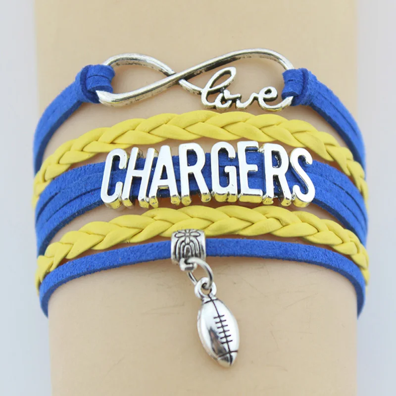 Зарядники Infinity Love футбольный браслет цельный ручной работы кожаный в форме косы