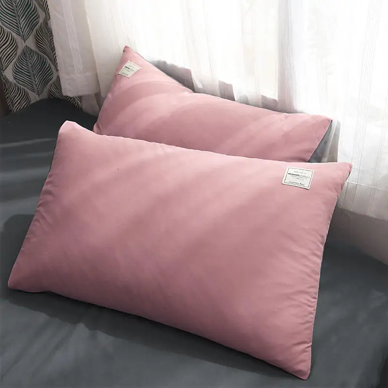 Женское однотонное постельное белье пододеяльник простыня наволочка розовые