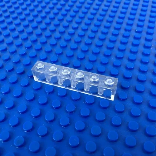 1X6 10 Pcs Прозрачный кирпичный светящийся блок Светодиодный светильник Diy стробоскоп Люминесцентная вспышка лампа красочные строительные блоки игрушки для детей - Цвет: 1X6 10 Pcs