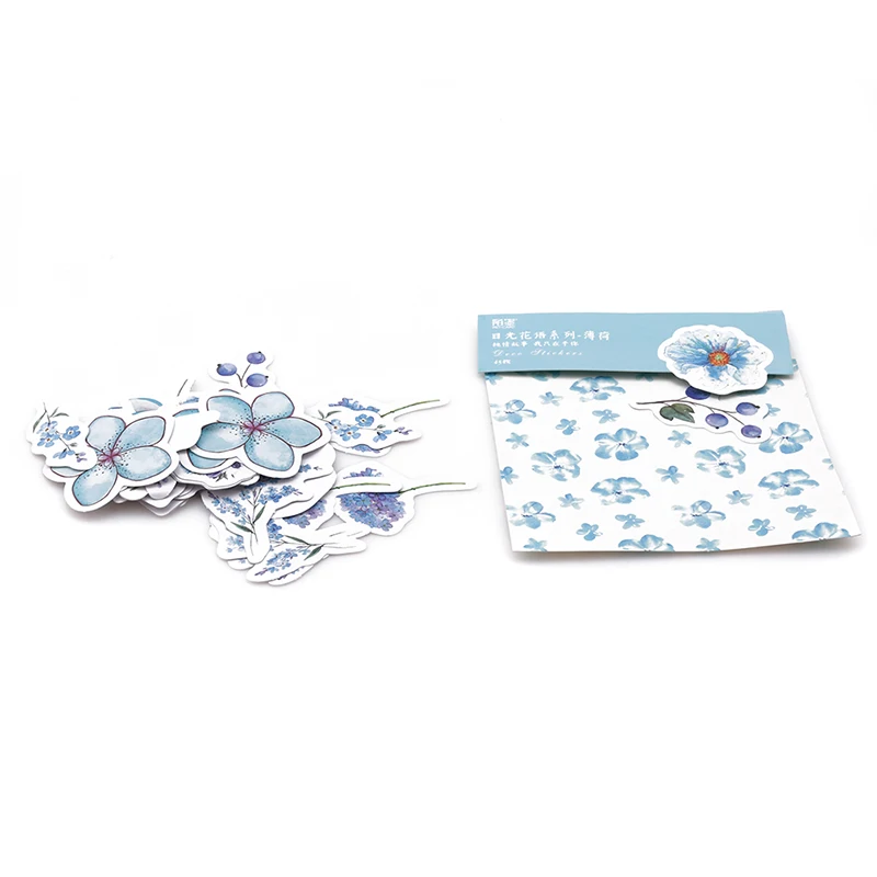 1 лот красная и синяя наклейка с цветком печать этикетка Конфеты Шоколад