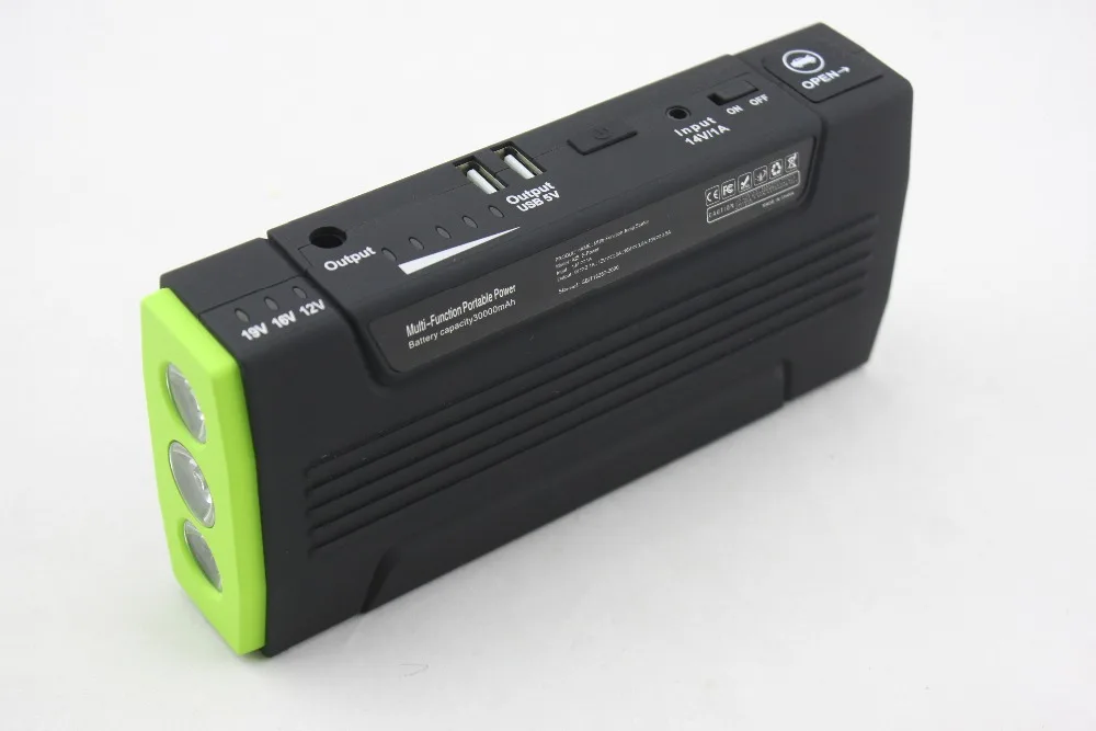 Портативная многофункциональная 600A Автомобильная батарея для аварийного пуска