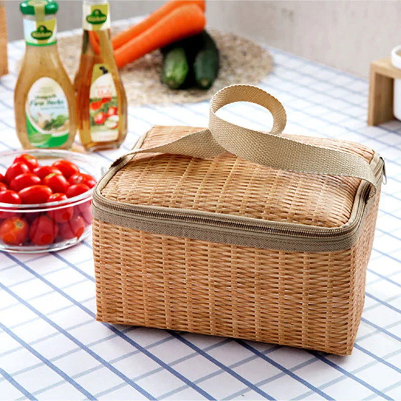 Детская Бутылочка Для грудного молока Термосумка из ротанга и бамбука сумка для