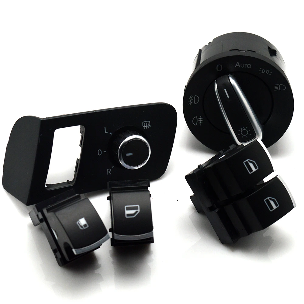 

New Chrome high quality Mirror switch window switch for VW Volkswagen Touran 2003-2015 Caddy 5K3 959 857 5KD959833 5ND941431B