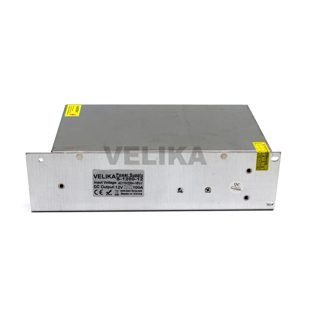 DC12V источник питания 100A 1200 Вт переключатель драйвер адаптера питания Трансформаторы 220 В 110 В переменного тока в постоянный 12 В SMPS для Led светильник 3d принтер