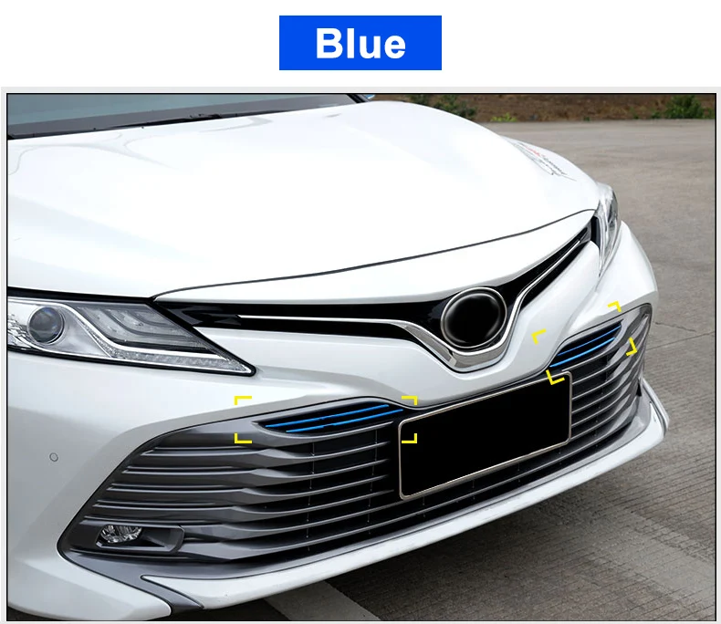 Для Toyota Camry Нержавеющая сталь Передняя гоночная решетка литьевая крышка средняя сетчатая Крышка передняя вентиляционная решетка планка