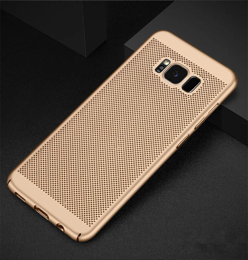 Дышащие светящиеся Чехлы для SamSung Galaxy S8 S9 S10 Plus S10E S6 S7 Edge A30 A50 A20 A10 M10 M20 сетчатые