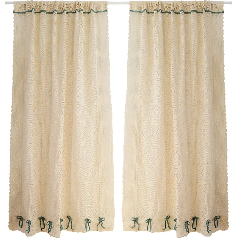 Вязанные хлопковые шторы европейские и американские садовые перегородки
