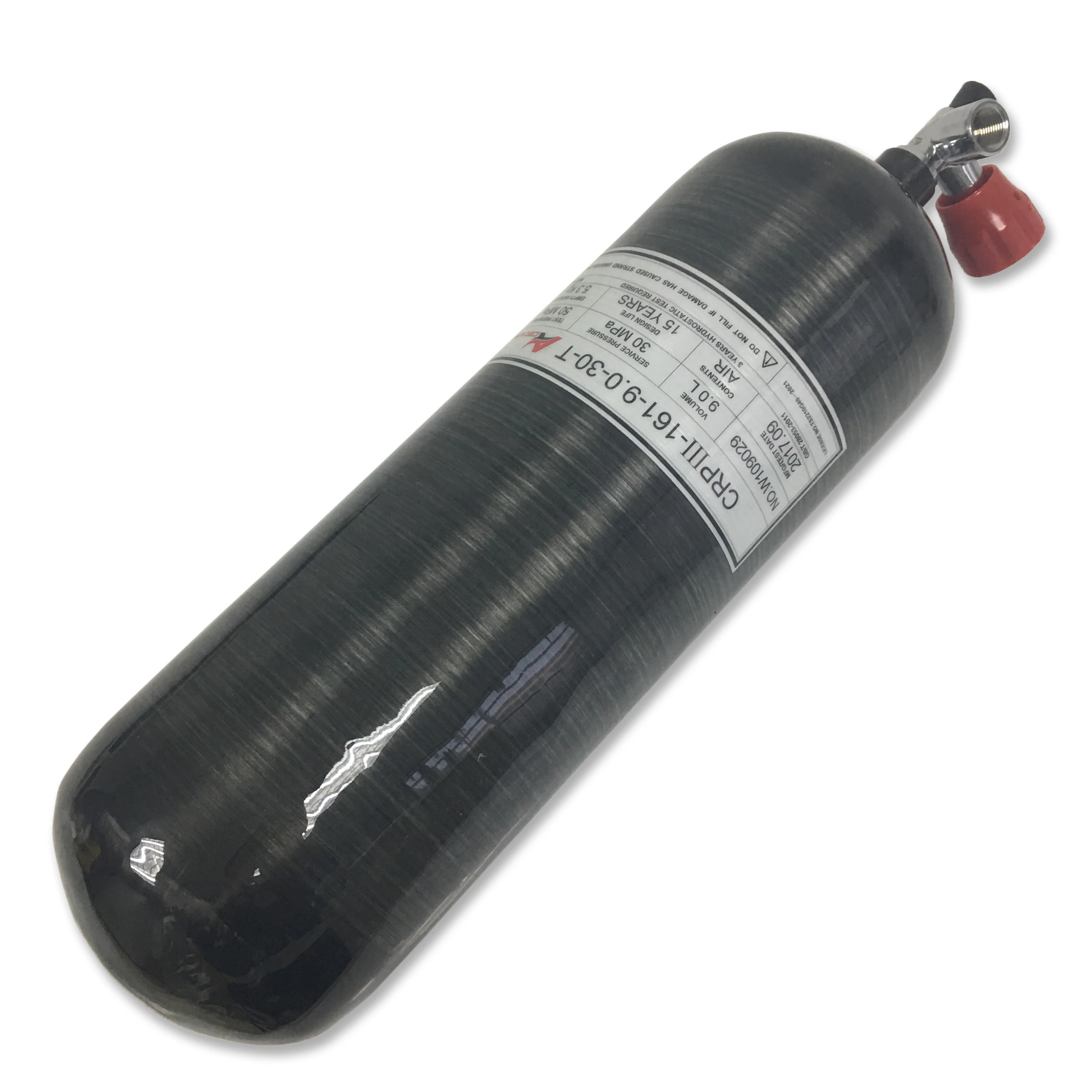 AC10911 винтовка цилиндр сжатого воздуха Pcp 6.8L/9L/12L акваланга 4500 Psi Дайвинг шар с манометром din Клапан