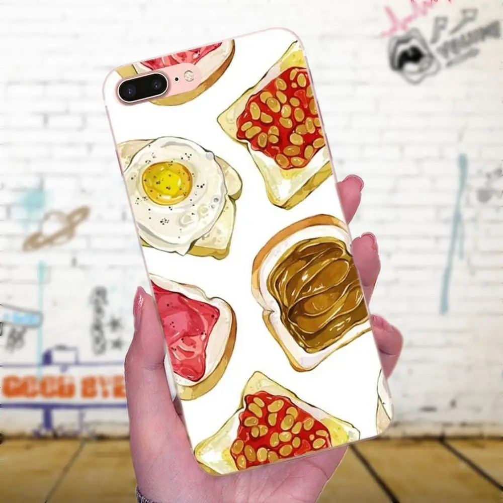 Soft TPU Pattern Phone Cake Pizza Hamburger For Xiaomi Redmi Note 2 3 3S 4 4A 4X 5 5A 6 6A Pro Plus | Мобильные телефоны и