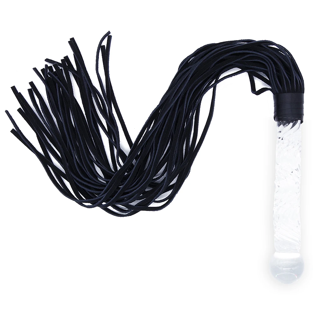 DOMI натуральная кожа анальные игрушки женский Фетиш хлыст стеклянный