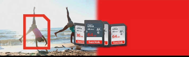 Оригинальная sd-карта SanDisk для камеры, 80 Мб/с, карта памяти, класс 10, 128 ГБ, 64 ГБ, 32 ГБ, 16 ГБ, карта памяти камеры, 64 ГБ