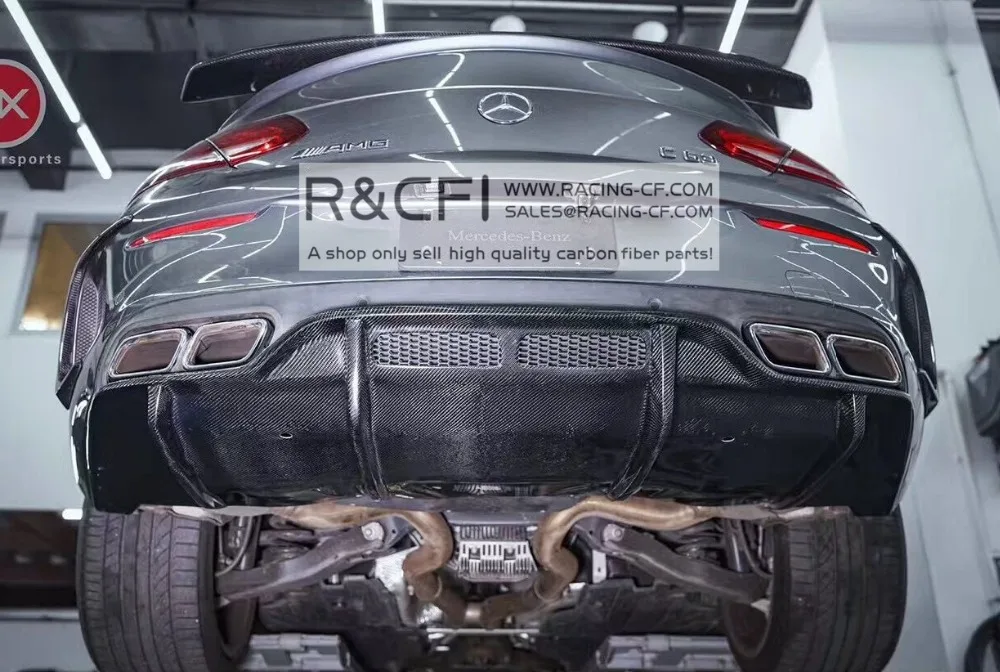 W205 C63 AMG coupe посылка bodykit Bs Style Lip & PM Diffuser // Carbon Fiber для Benz 10 шт./компл. | Автомобили и