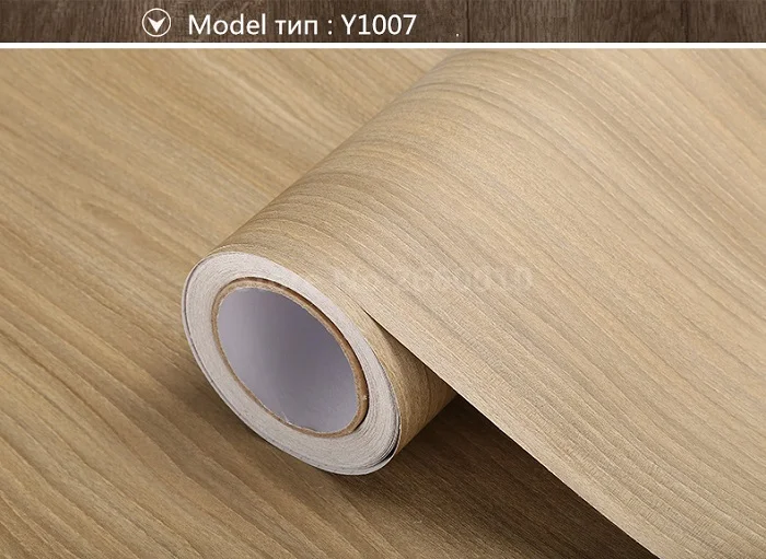 Практичная мебель DIY Декор ПВХ самоклеющиеся деревянные обои наклейка для дома Наклейка для ремонта стола шкафа водонепроницаемая пленка - Цвет: Y1007
