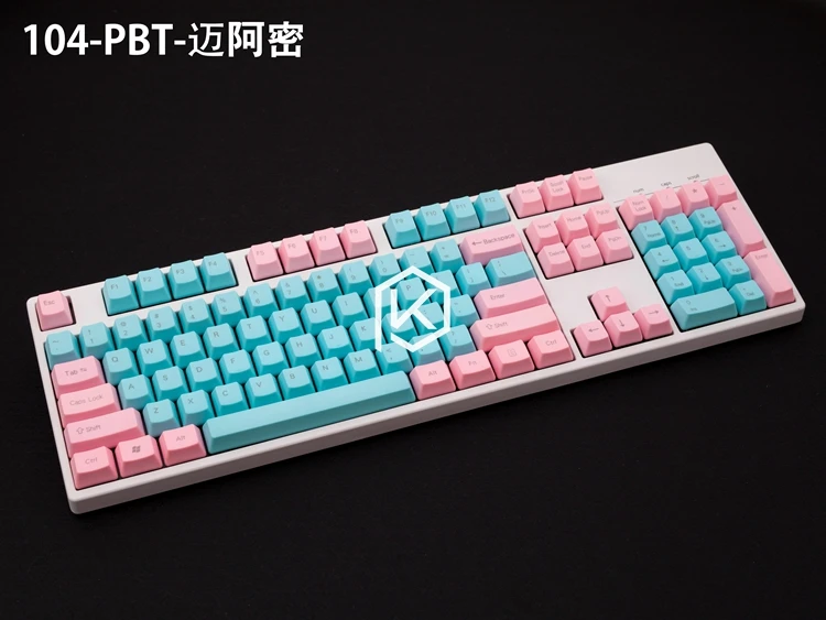 Pbt Передняя печатная PBT Keycaps oem профиль лазерная гравировка Передняя печатная Легенда Топ Печатный белый серый черный красный синий красный розовый
