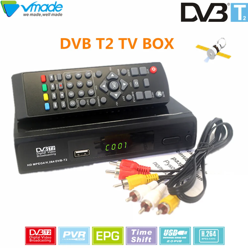 Высокоцифровой наземный ТВ приемник DVB T2 collocation usb wifi ключ + антенна dvb t2 m2