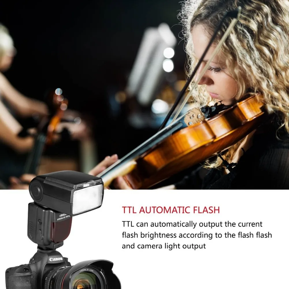 Камера Voking 750III с дистанционным управлением TTL Speedlite Slave Mode для Canon 6D 7D 40D 50D 60D 70D 550D 600D
