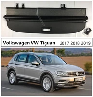 rear trunk cargo cover for volkswagen vw tiguan 2017 2018 2019 2020 high qualit car security shield accessories black beige