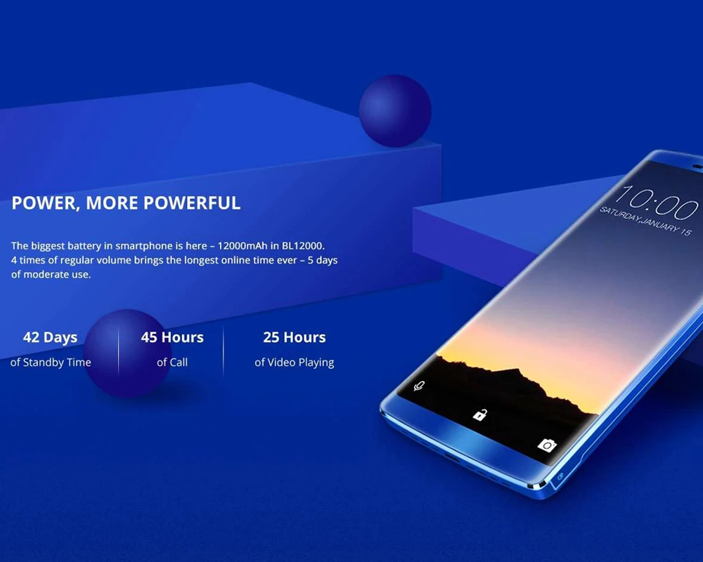 Doogee BL12000 12000 мАч Быстрая зарядка 16.0MP Quad Камера 6.0 "смартфон MTK6750T Octa core 4 ГБ + 32 OTG
