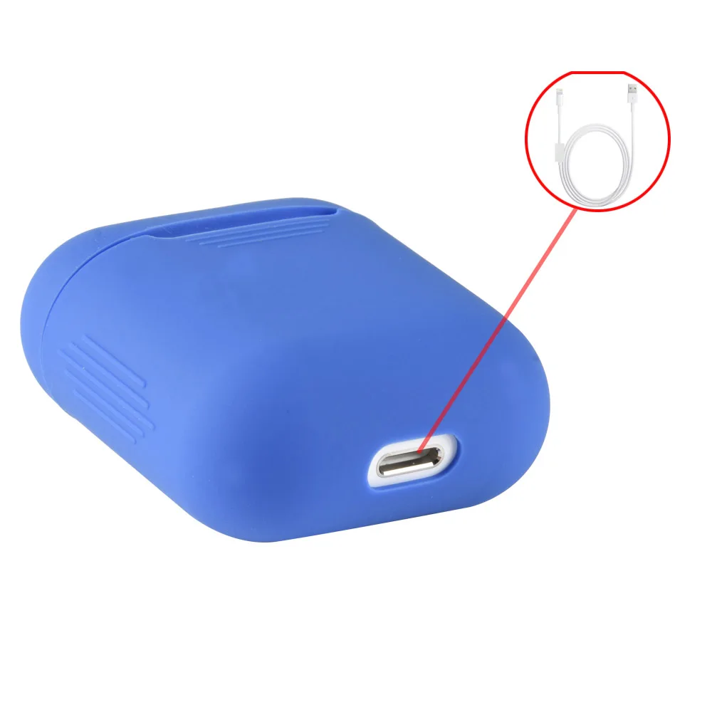 Силиконовый противоударный чехол для наушников Apple AirPods|Сумки телефона| |
