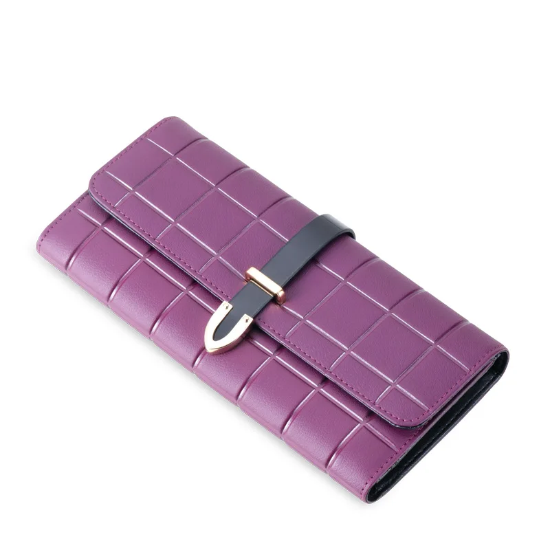 Leeshang кошелек женский натуральная кожа длинный кошельки бумажник женщин для