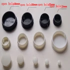 10 шт. нейлоновая пластиковая заглушка крышка с винтом черного и белого цвета