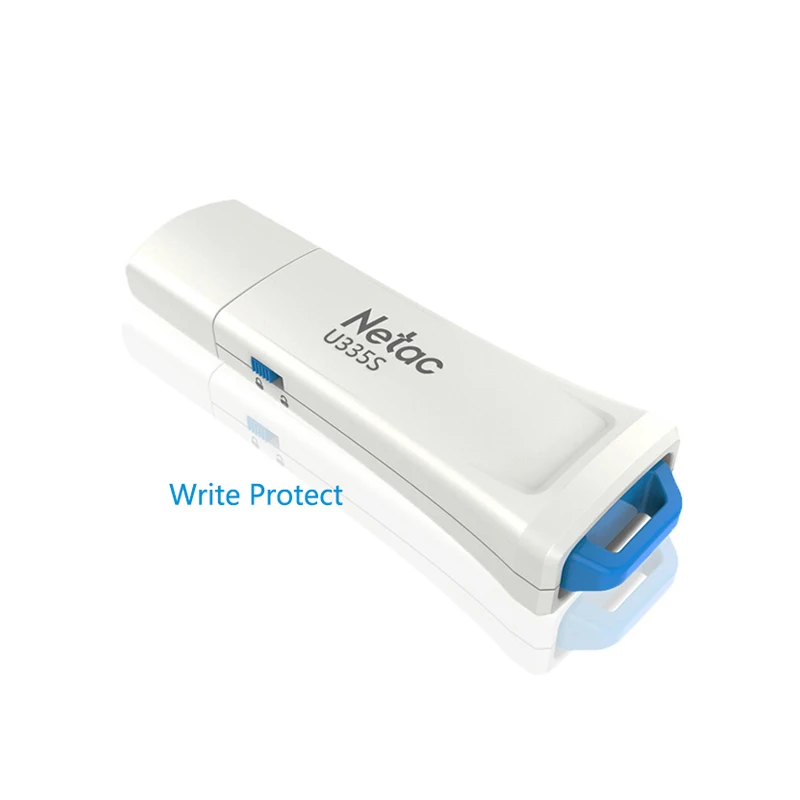 U335S Netac Флешка 128 Гб 64 Гб защита записи зашифрованный USB флеш-накопитель 32 16 ГБ флеш-накопитель 3,0 USB флешка диск на ключе памяти для телефона - Цвет: U335S
