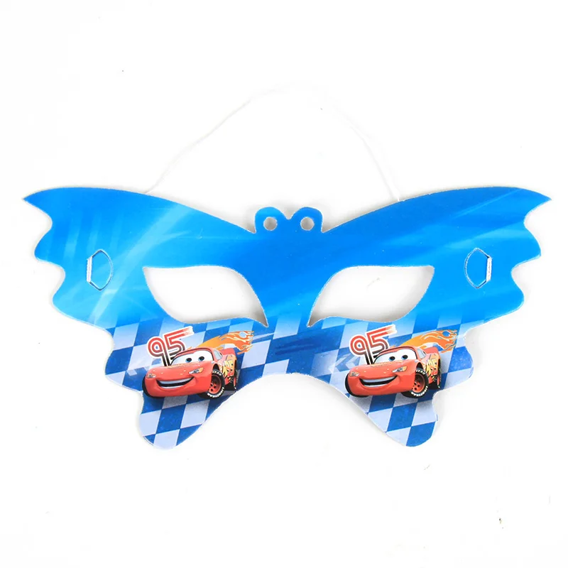 Masks 10pcs Автомобильные вечерние принадлежности для вечеринки в честь Дня Рождения, украшения для мальчиков, подарки для автомобилей, вечерние принадлежности, набор украшений - Цвет: Masks 10pcs