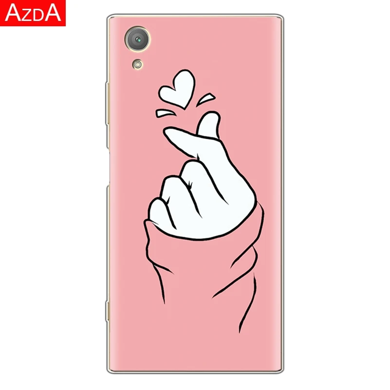 Чехол с сердечками для Sony Xperia L1 L2 X XA XA1 XA2 Ultra Plus XZ XZ1 XZ2 XZ3 Z5 компактный силиконовый
