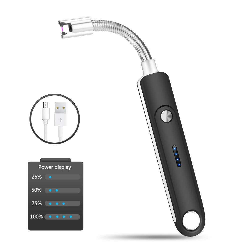 USB перезаряжаемая электрическая дуговая Зажигалка Ветрозащитная беспламенная