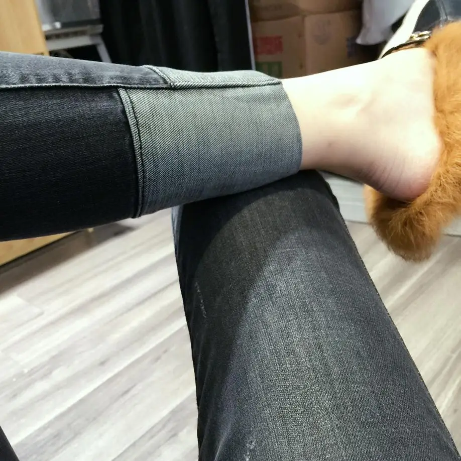 4xl большие размеры джинсы женские штаны весна зима осень 2017 feminina модные тонкие