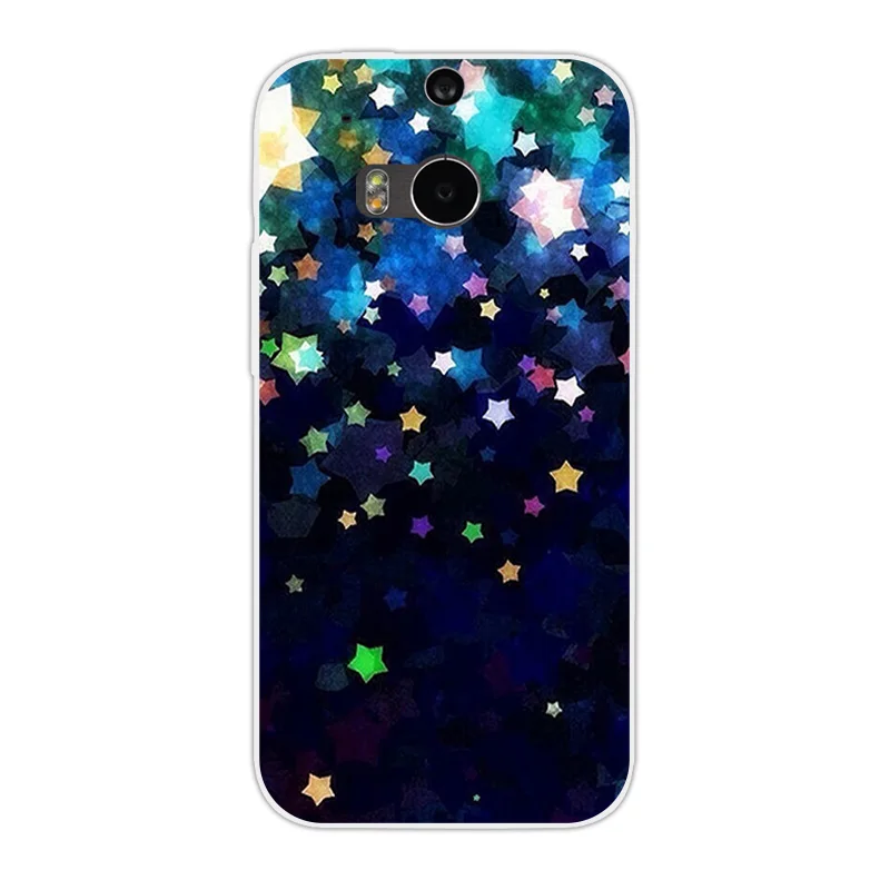 Для HTC One M8 M8S задняя крышка Мягкий ТПУ силиконовый чехол для прозрачный Чехол DIY M 8