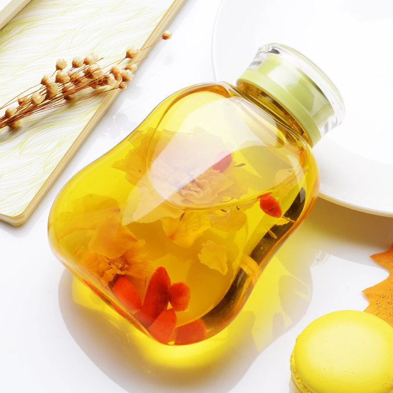 350 мл Новый Бутылки для воды с тонкой тканью сумка Стекло бутылка Прозрачный